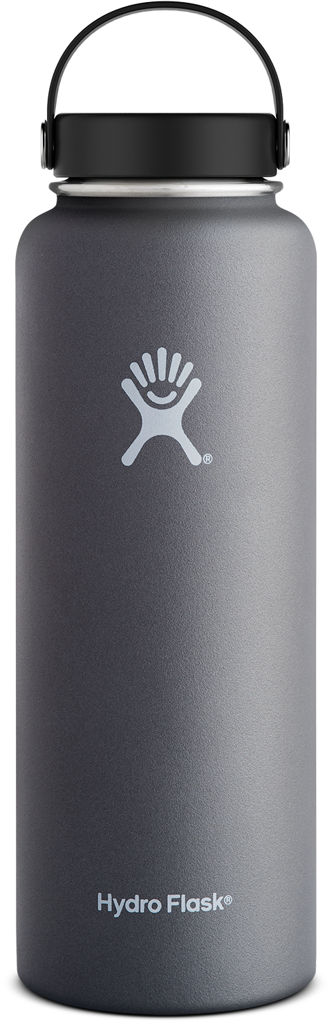 Hydro Flask W40 Graphite V=1461631260 - Mint Hydro Flask 40 Oz (642x1586), Png Download