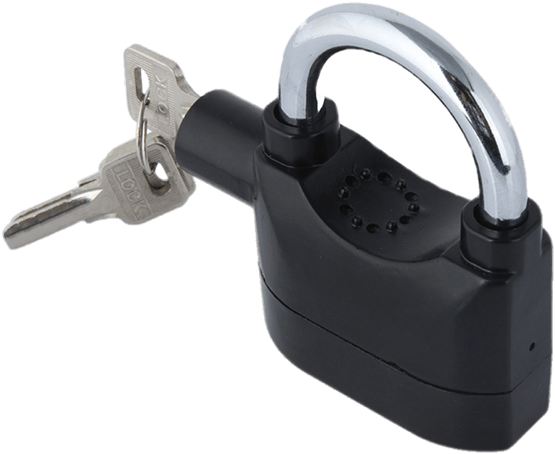 Anti Theft Siren Lock - Kingzer Siren Alarm Lock Anti-theft Door Motor Bike (850x995), Png Download