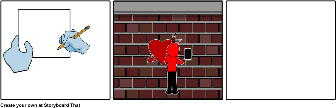 Graffiti - Heart (1164x385), Png Download