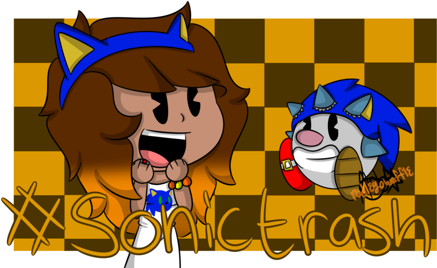 Little Taptap In A Sonic Hat Thing For All Your Taptap - Cartoon (1024x601), Png Download