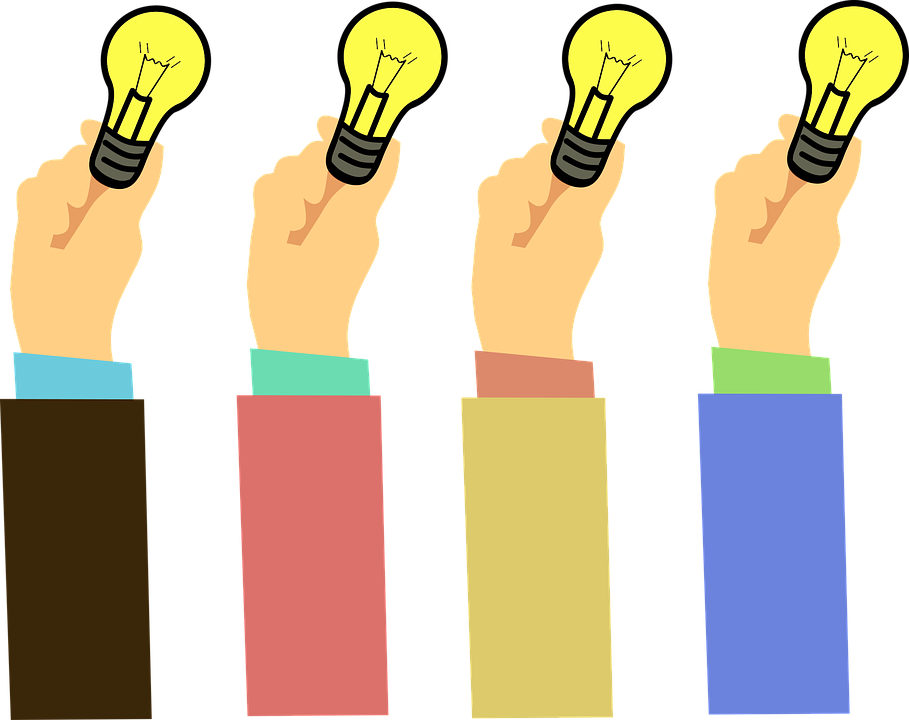 Idea, Concept, Bulb, Light, Wisdom, Hand, Clever - Idea (909x720), Png Download