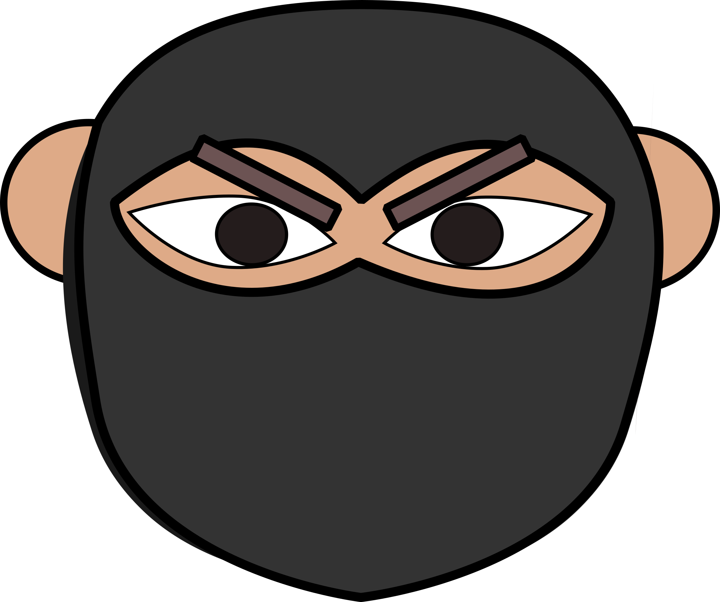 Icons Png Free And Downloads - Tete De Ninja (2400x2008), Png Download