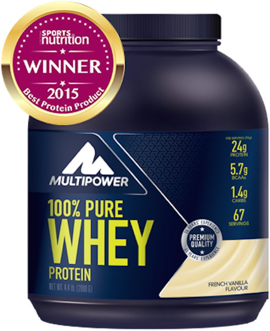 100% Pure Whey Protein - Multipower 100% Pure Whey Chocolate 2000 Gr 2 Kg (752x752), Png Download