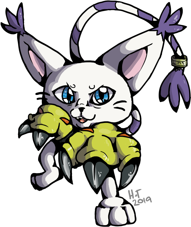Bf13a0d3 E0c1 404d A20d 9e218da4fc60 - Gatomon (729x899), Png Download
