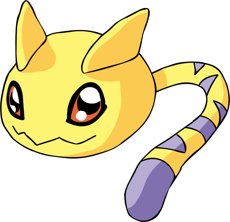 Nyaromon - Digimon Nyaromon (900x869), Png Download