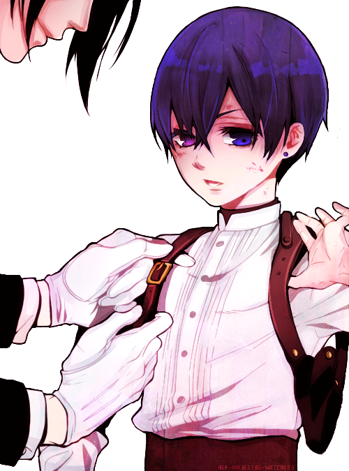 “ Kuroshitsuji / More Transparent Coloured Nerds For - Cute Manga Ciel Transparent (500x675), Png Download