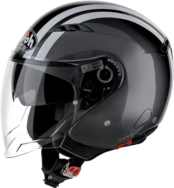 Airoh City One Flash Helmet-grey-l (640x640), Png Download