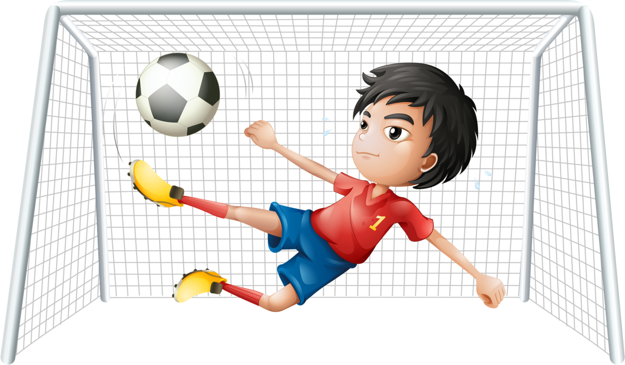 Фотки Sports Clips, School Clipart, Football Boys, - Football Playing Cartoon (1280x748), Png Download