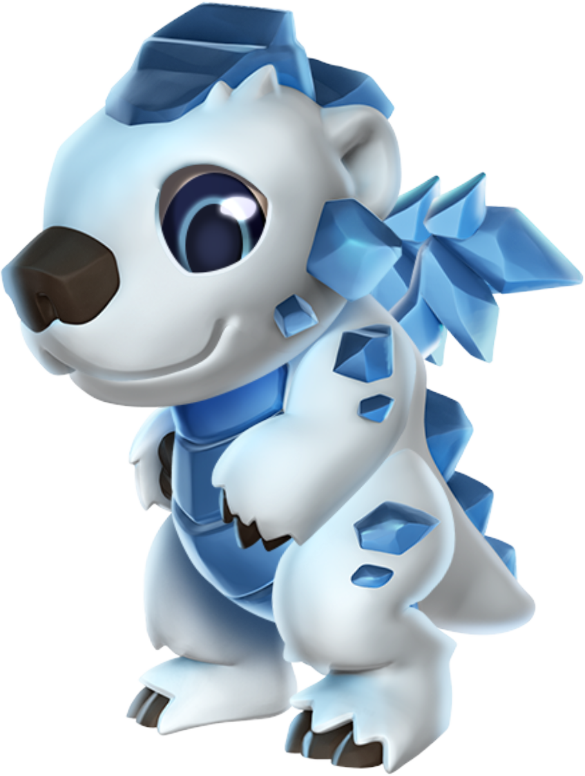 Polar Bear Dragon Baby - Skin De Oso Polar (847x1124), Png Download