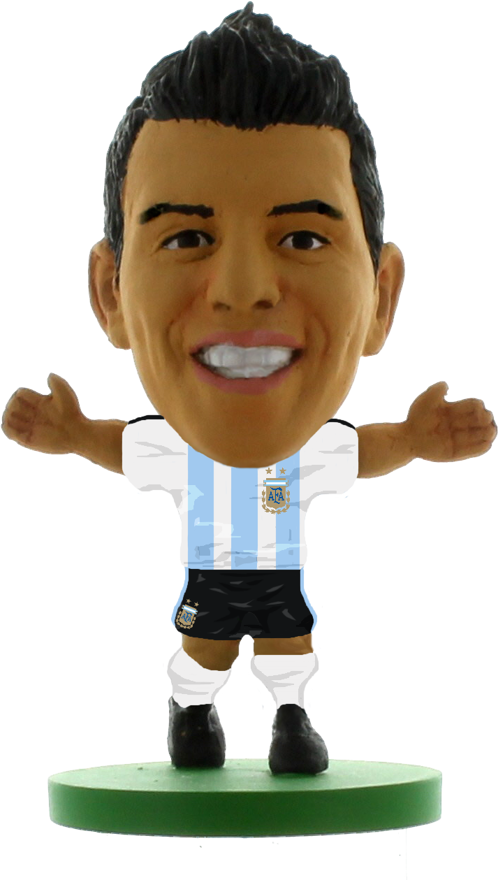 Argentina Sergio Aguero - Soccerstarz Cristiano Ronaldo (907x1304), Png Download