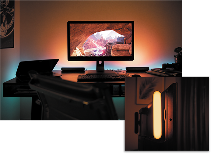 Enhance Your Gaming Experience - Philips Hue Play (720x630), Png Download