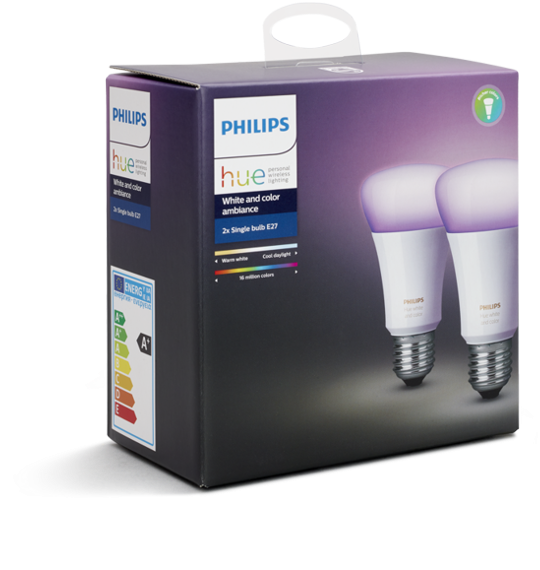 Philips Hue White And Color Ambiance - Philips Lighting Hue White And Color Ambiance E27 (787x592), Png Download