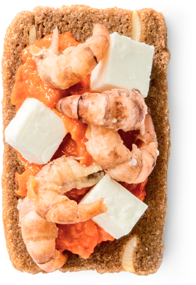 Almond Thins With Feta Cheese, A Red Bell Pepper Coulis - Jules Destrooper (595x573), Png Download