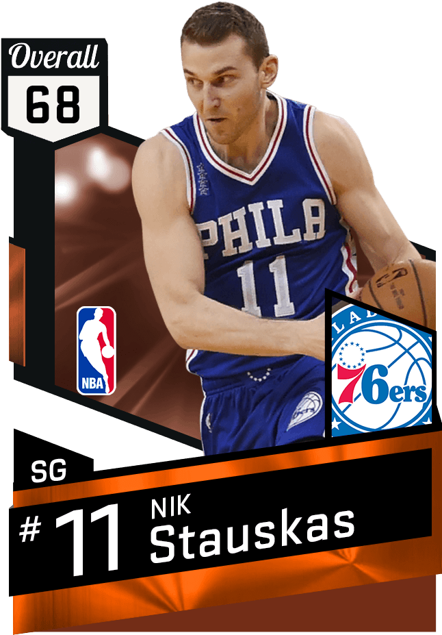 Nik Stauskas - Sean Kilpatrick Nba 2k17 (651x941), Png Download