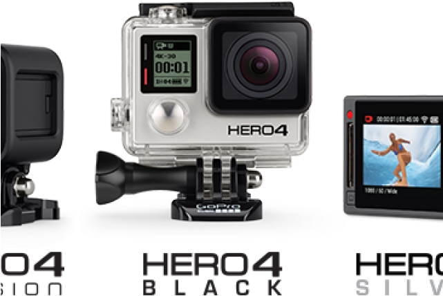 Gopro Hero4 - Black Edition - Action Camera (640x480), Png Download