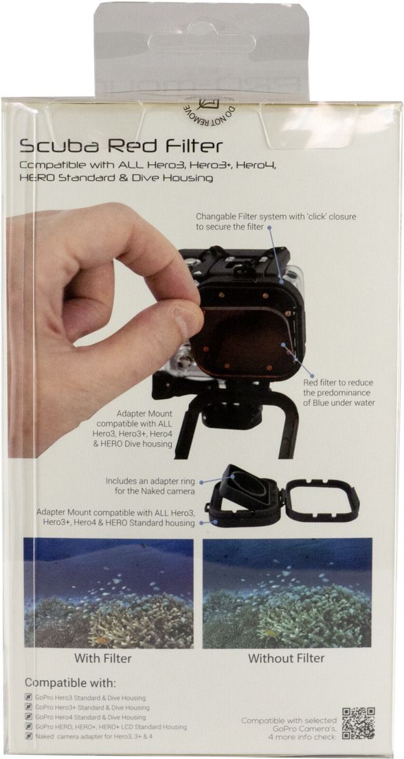 Filtro Rojo Pro-mounts Scuba Para Gopro Hero 3, 3 , - Pro-mounts Filter Kit (697x1200), Png Download