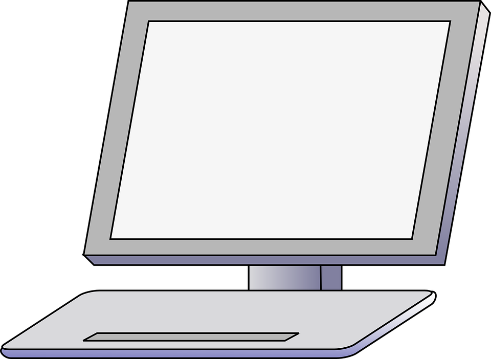 Laptop Clipart Laptop Monitor - Hình Vector Máy Tính (960x702), Png Download