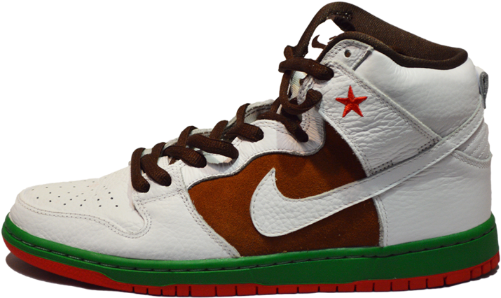 Nike Dunk High "cali Bears" - Sneakers (1024x681), Png Download