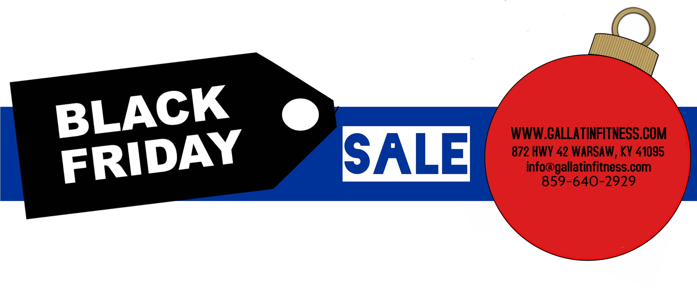 Black Friday Gift Certificate - Gallatin County Fitness (2400x1021), Png Download