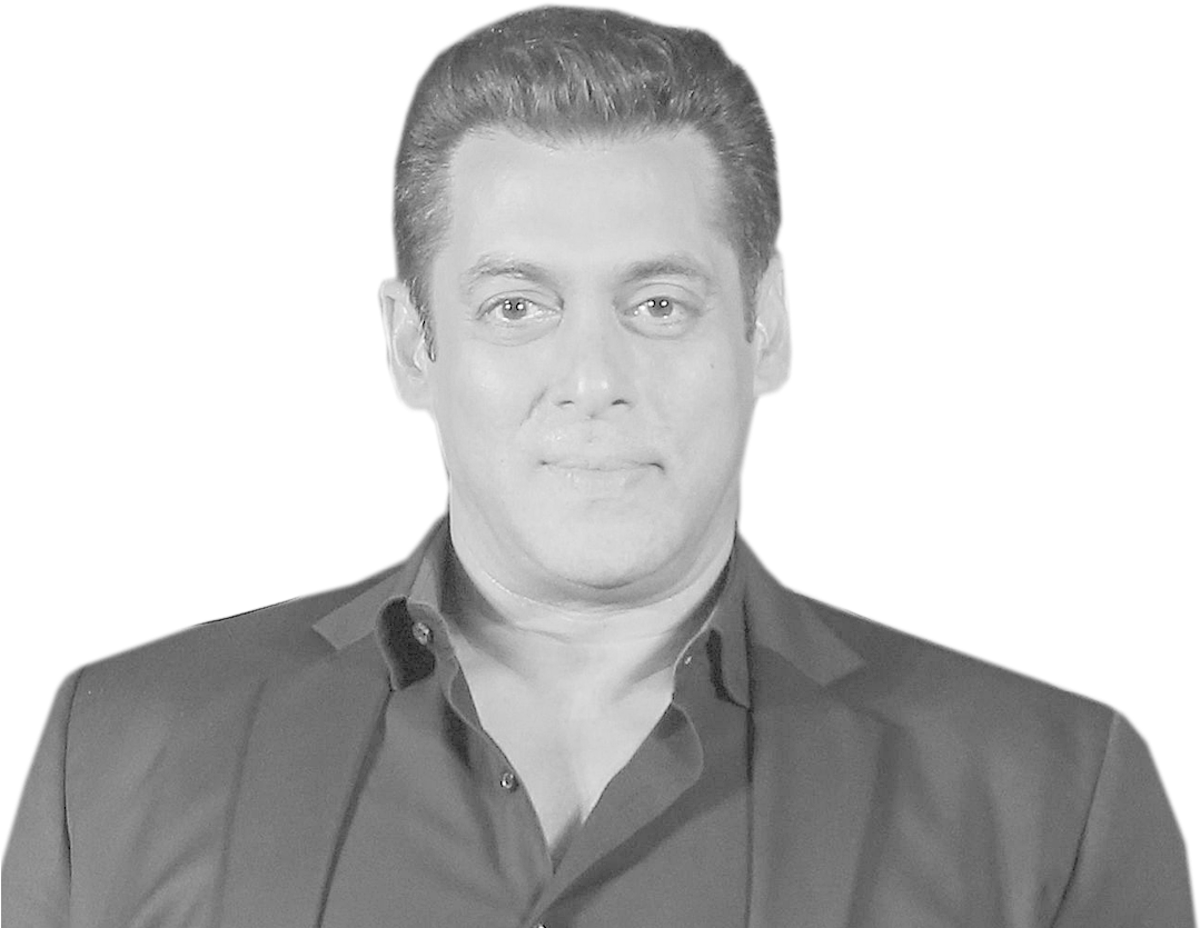 Indian Actor, Salman Khan Was Released From Jail On - Salman Khan Black And White (1093x873), Png Download