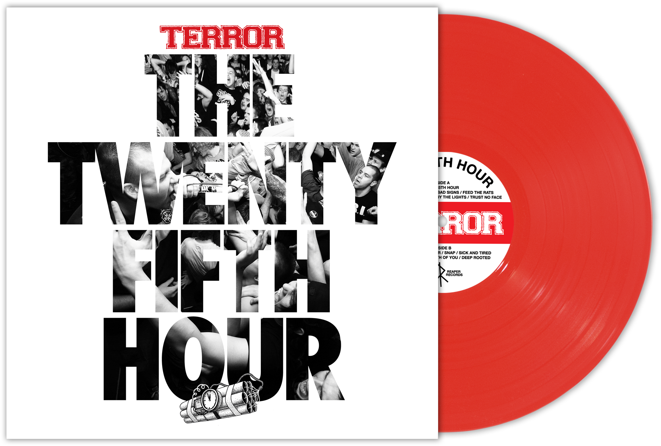 300 Blood Red Vinyl - Terror The 25th Hour (2202x1500), Png Download