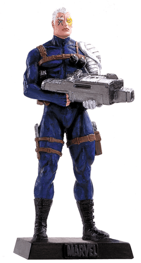 Eaglemoss Collectable Marvel Figurine - Cable (500x853), Png Download