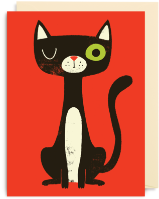 Black Cat Mini Card - Society6 Black Cat Iphone & Ipod Skin - Iphone (560x600), Png Download