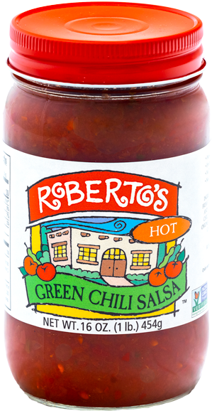 Recipe Submitted By - Roberto's Green Chili Salsa Mild 16 Oz (600x600), Png Download