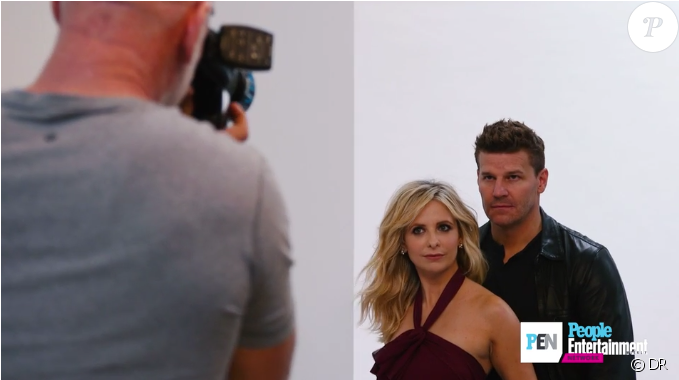 Sarah Michelle Gellar Et David Boreanaz Réunis Pour (950x379), Png Download