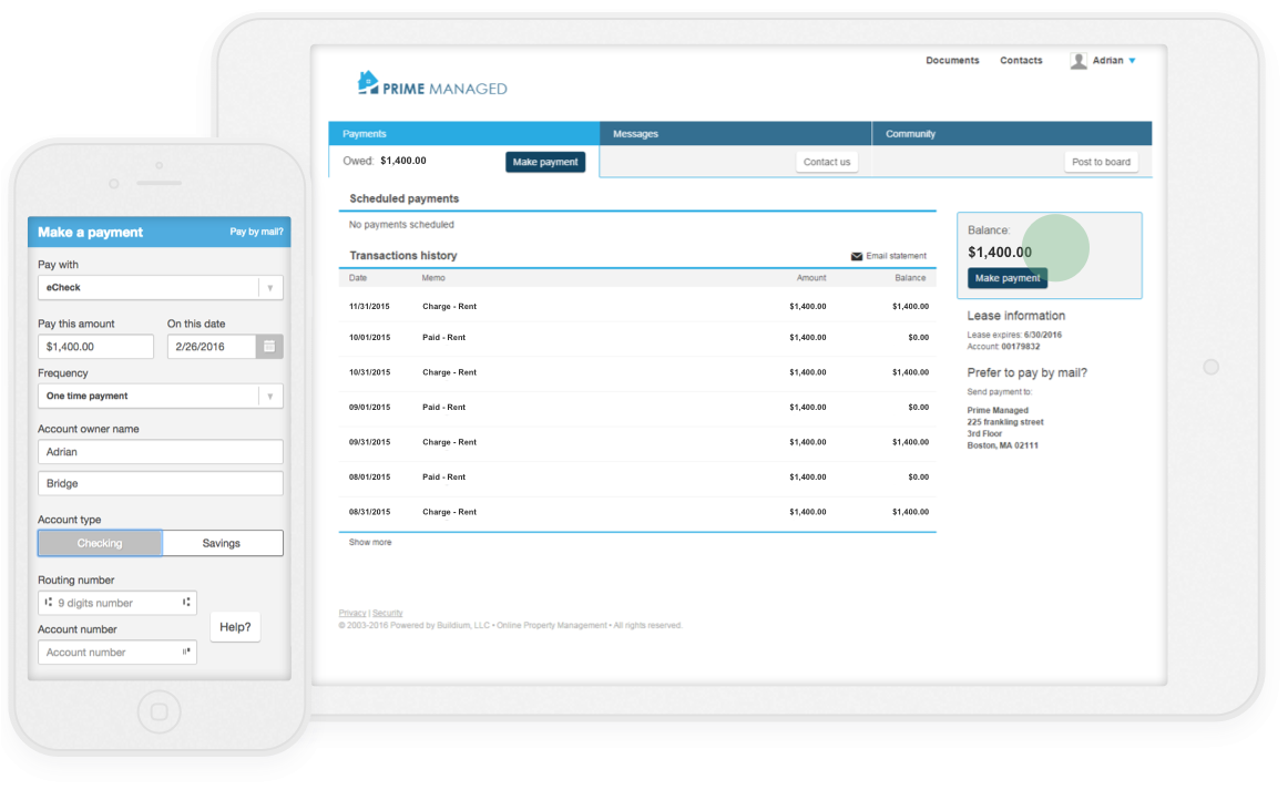 Automated Collections And Payments For Rent, Fees, - Online Rent Payment (1162x824), Png Download