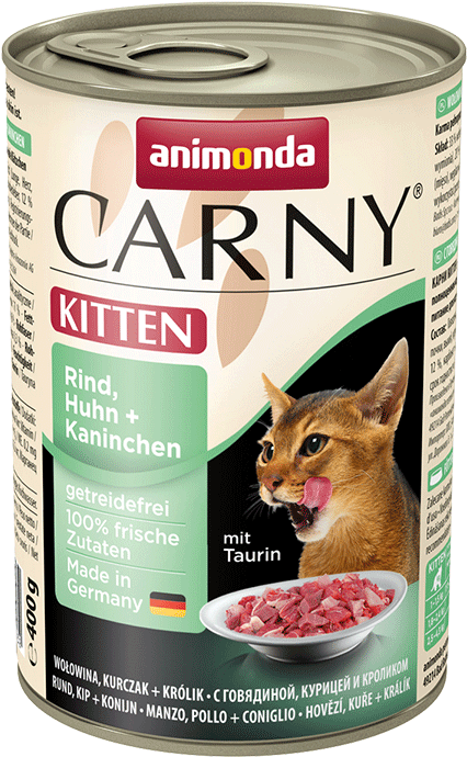 Animonda Carny Kitten Carne De Vaca, Frango Coelho (690x690), Png Download