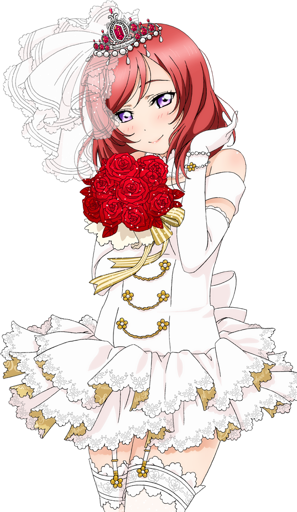 Nishikino Maki - Wedding Set Love Live (672x1100), Png Download