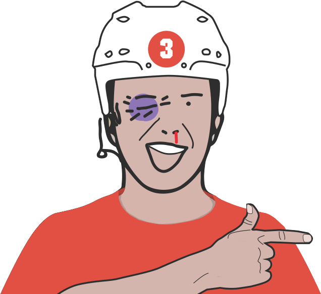 Which Puck Can I Shoot For You - Cartoon (720x583), Png Download