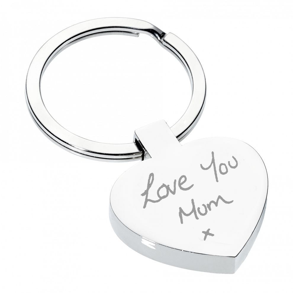 Hand On Heart Jewellery Memorial Handwritten Heart (990x990), Png Download