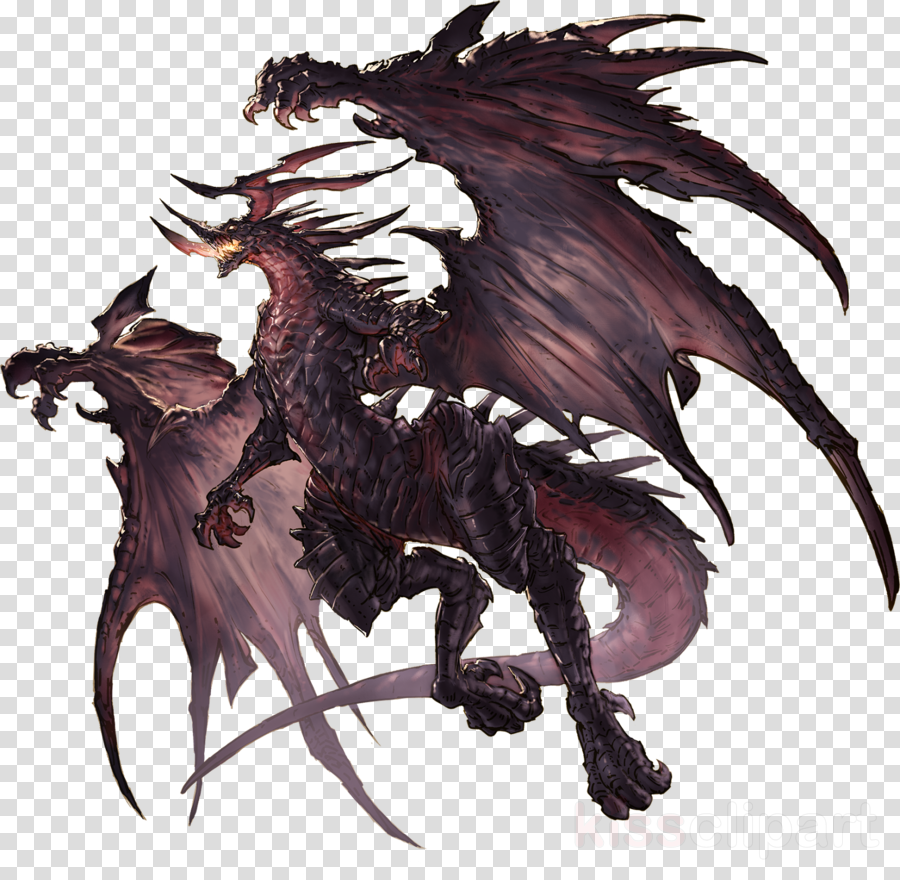 Bahamut Dragon Clipart Granblue Fantasy Final Fantasy - Final Fantasy Dragon Bahamut (900x880), Png Download