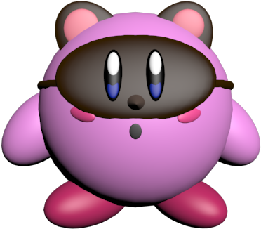 The 3d Model Of An Inspired "tom Nook Kirby" Was Created - Cartoon (640x480), Png Download