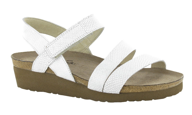 Naot Kayla White Snake Leather - Women's Naot Kayla Sandal Shoes, Size 35 M (800x800), Png Download