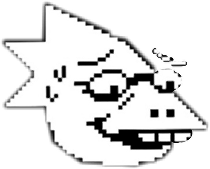 Alphysundertale Undertale Alphys - Undertale Alphys Face (722x580), Png Download