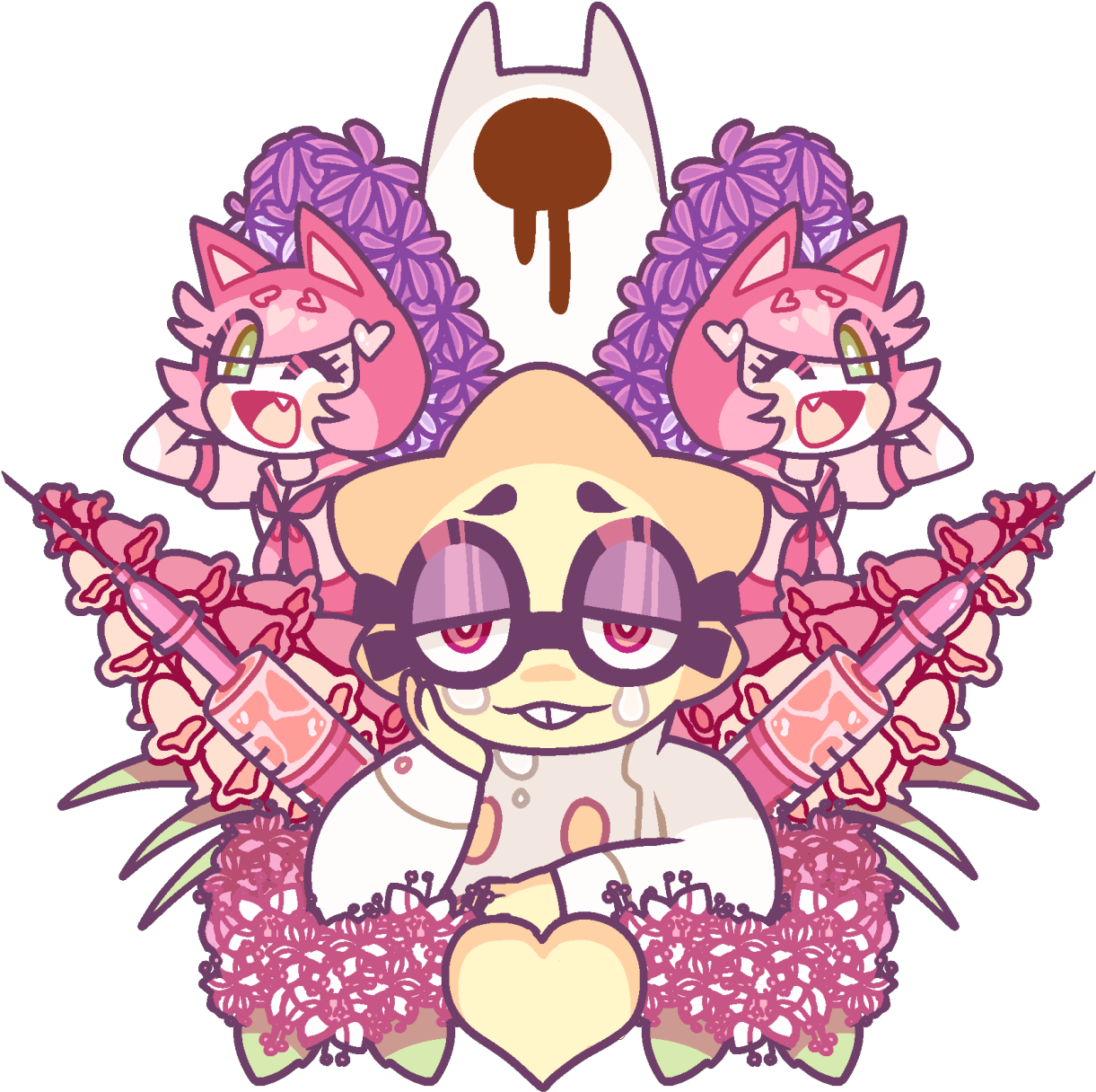 Персонажи - Art (1280x1317), Png Download