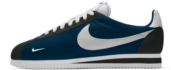 Get George Costanza Nike Id Cortez Cortez Seinfeld - Nike Cortez Womens Black And Gold (640x640), Png Download