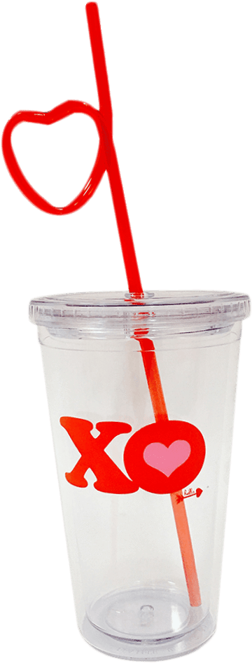 Heart Cup & Straw Set - Heart Straw (1024x1024), Png Download
