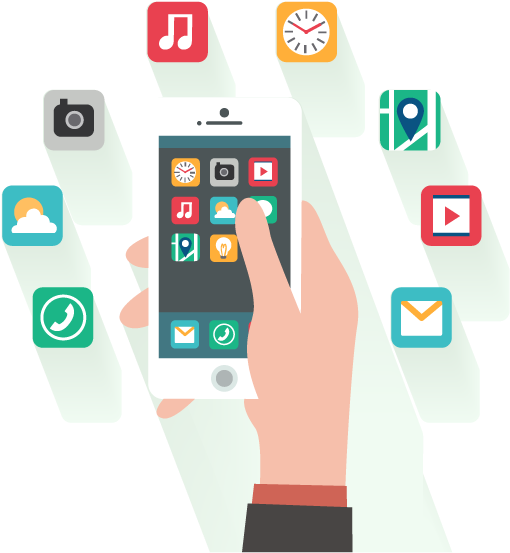 Native Mobile Application Development - Smart Phone Vector Free Download (700x633), Png Download