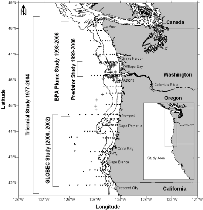 Map Showing The Four National Marine Fisheries Service - Cruise Ship (850x706), Png Download