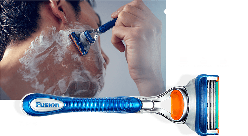 Download 5 Blade Technology Gillette Fusion Proglide Cargador 4 Razor Blades Full Size Png Image Pngkit