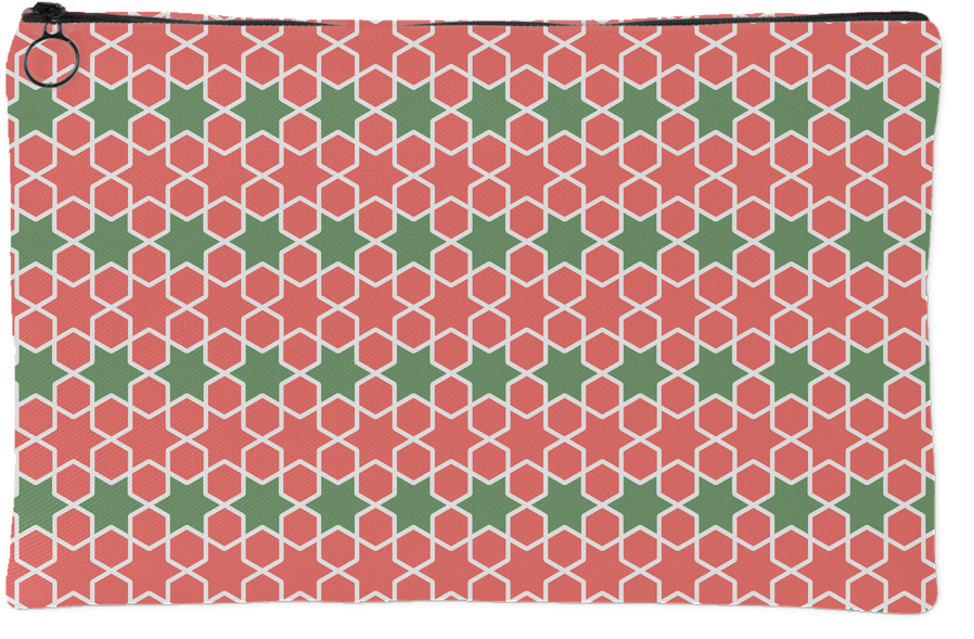 Geometric Islamic Pattern In Pink And Pistachio Green - Handbag (1024x1024), Png Download