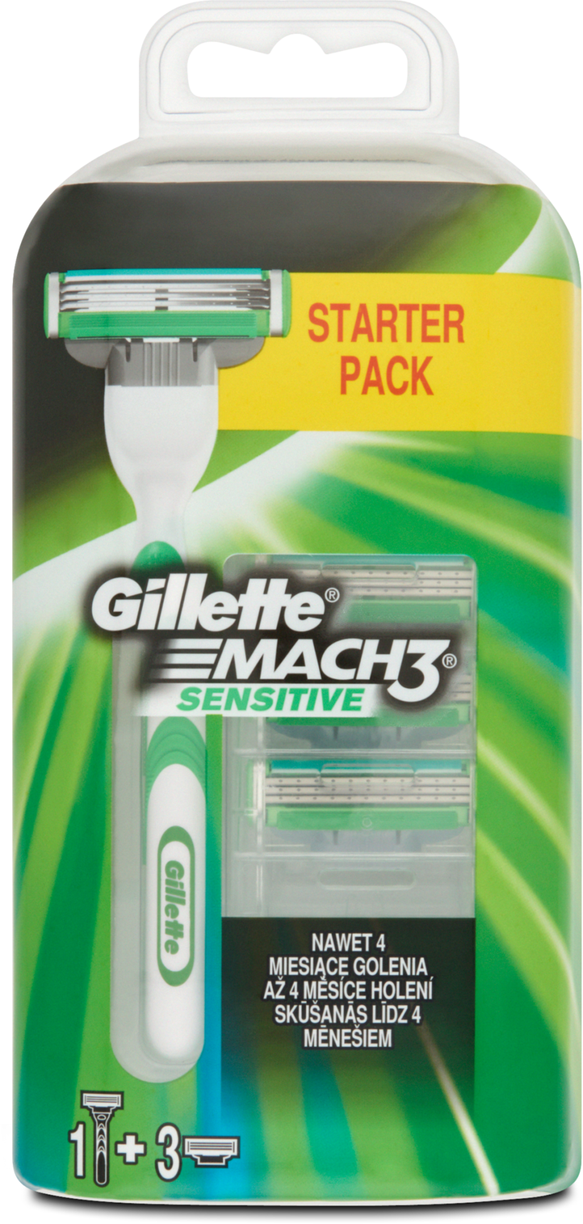 Gillette Mach3 Sensitive Borotvabetét, 1 Db Tartósan (819x1720), Png Download