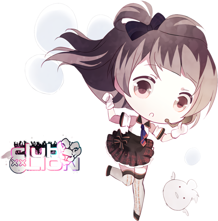 Chibi Kawaii Cute Anime Girl Kotori Minami Lovelive - Chibi (877x912), Png Download