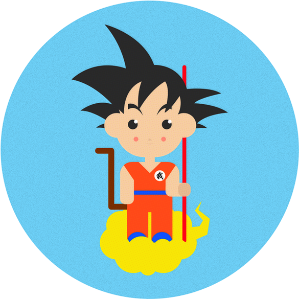 Here's Your Goku - Cartoon (600x600), Png Download