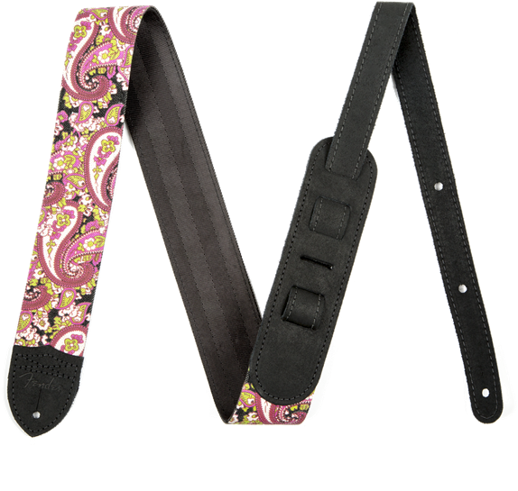 2 Inch Paisley Denim Guitar Strap - Fender Paisley Guitar Strap (600x600), Png Download