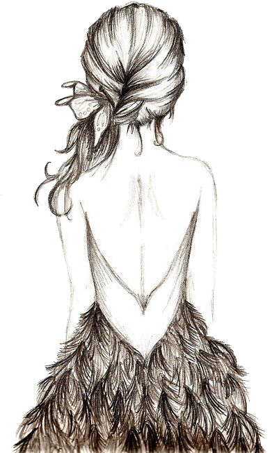Vintage Doll Png - Desenhos De Bonecas De Costas (446x700), Png Download